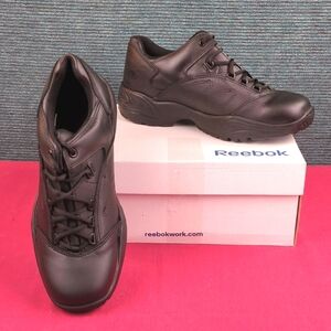 Men's Reebok Postal Express Black Leather Work Shoes